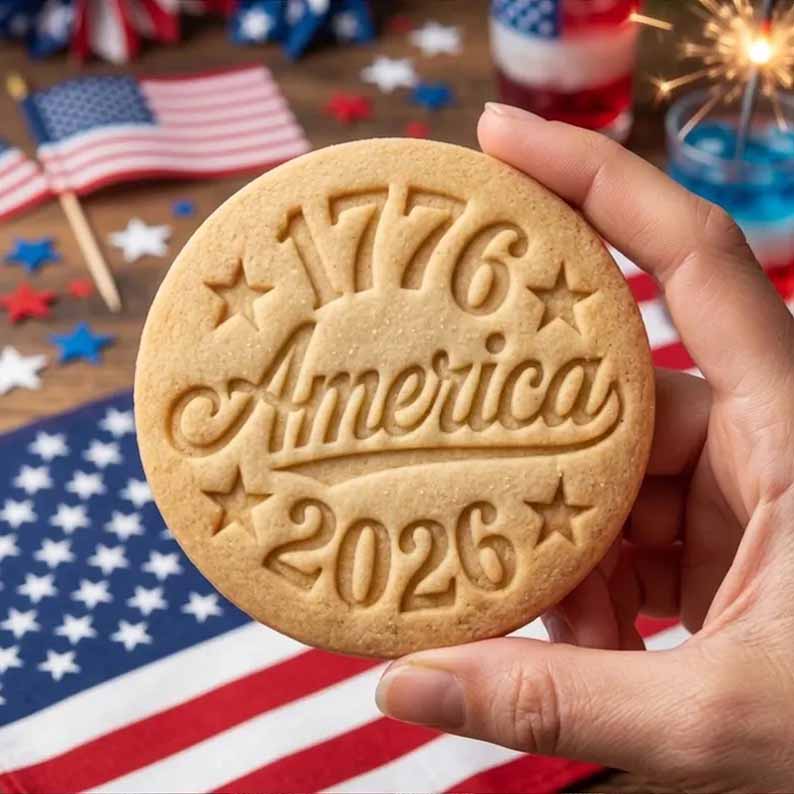 ❤️Last Day 60% OFF - 1776–2026 USA 250th Anniversary Cookie Stamp