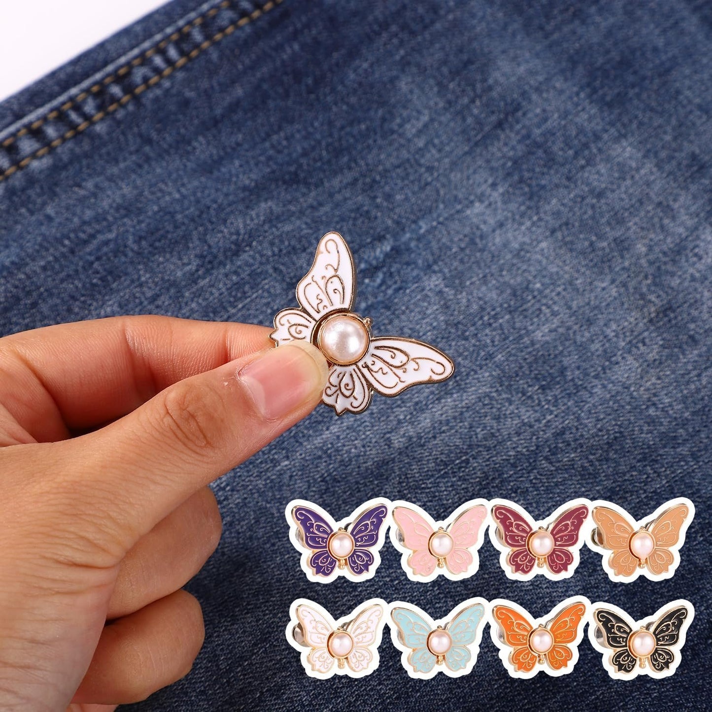 ๐ฅ8Pcs Butterfly Pants Waist Tightener