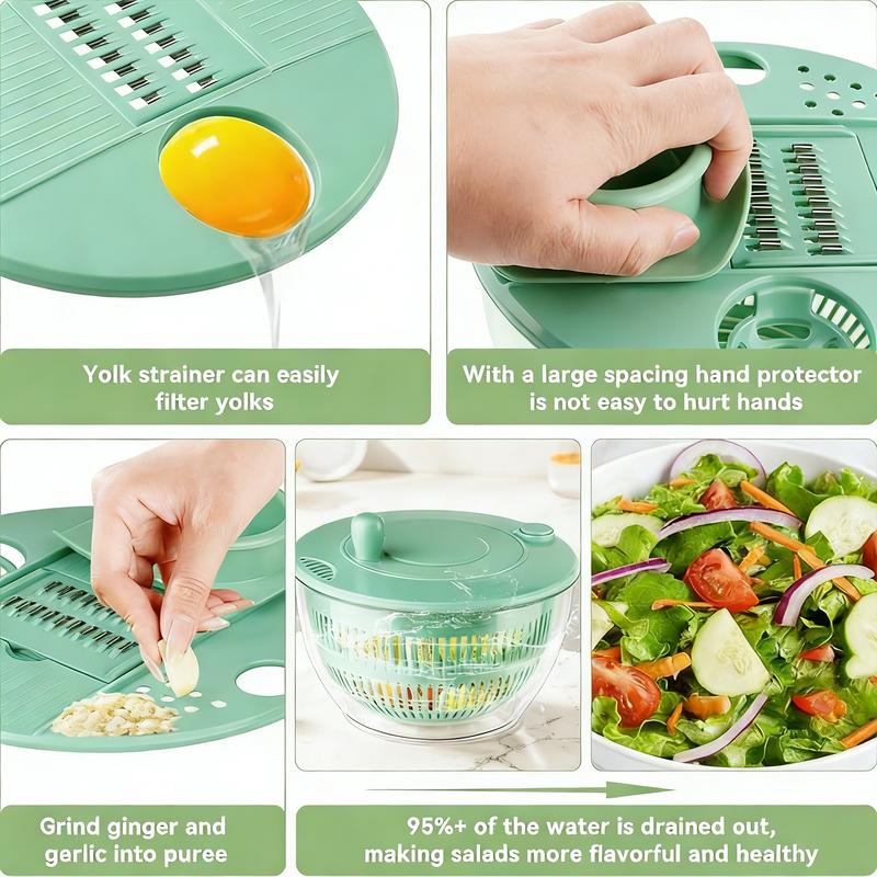 Large Capacity Multi-Function Pump Salad Spinner