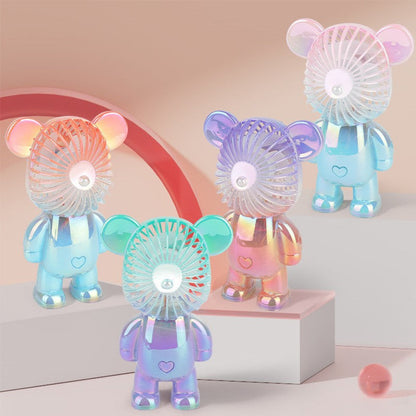 🔥HOT SALE TODAY❄️ Designer Bear Mini Fan 🐻 – Powerful Pocket Cooling Fan with Quiet Rechargeable Airflow