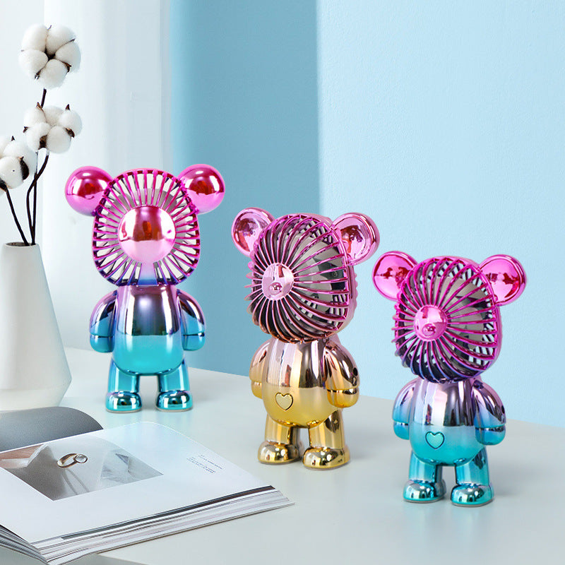 🔥HOT SALE TODAY❄️ Designer Bear Mini Fan 🐻 – Powerful Pocket Cooling Fan with Quiet Rechargeable Airflow