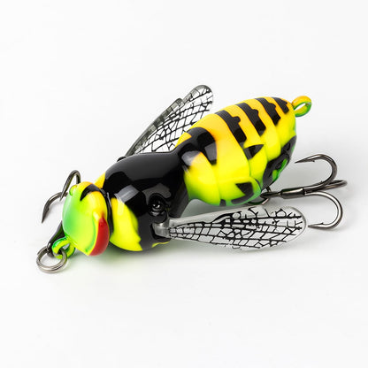 🔥Last Day 49% OFF - 🐝 Bionic Wasp Crawl Bait - Topwater Micro Fishing Lure with Acoustic Noise Steel Balls for Bass & Pike Professional Anglers