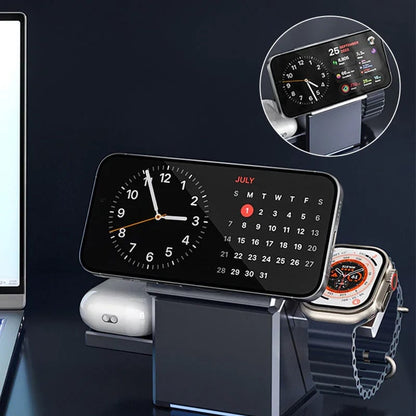 58 % OFF🔥Hot Sale Offers-3-in-1 Foldable Magnetic Wireless Charging Station