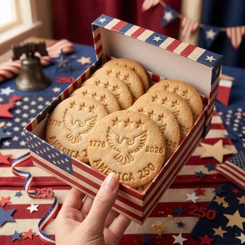 ❤️Last Day 60% OFF - 1776–2026 USA 250th Anniversary Cookie Stamp