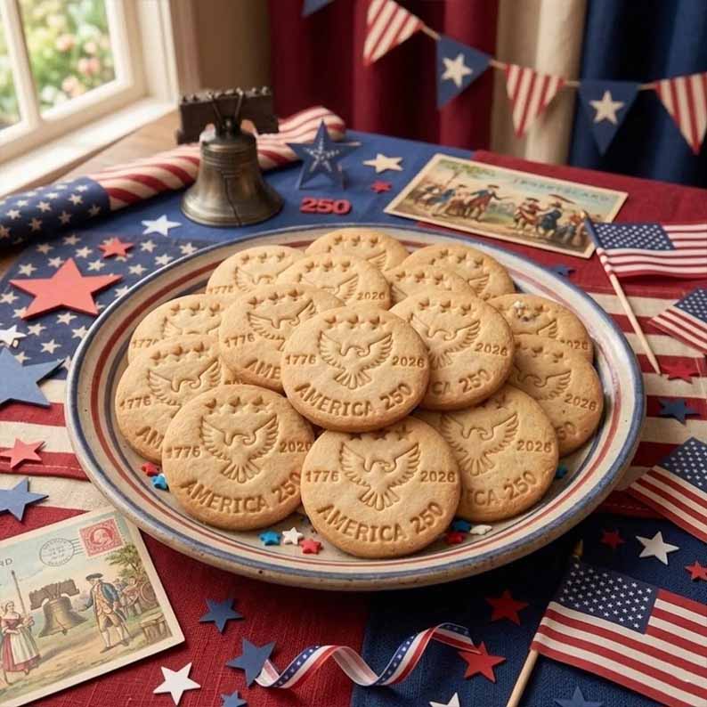 ❤️Last Day 60% OFF - 1776–2026 USA 250th Anniversary Cookie Stamp