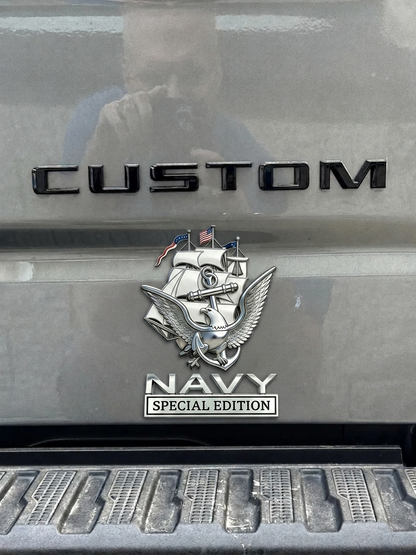 U.S. Navy Special Edition Metal Vehicle Badge