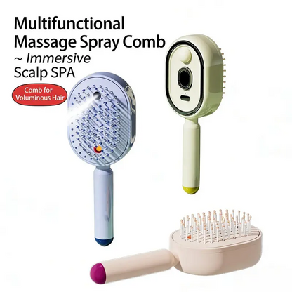 🔥NATRAVOR™ 5-in-1   Electric Mist Detangling Brush for Frizz & Scalp Massage