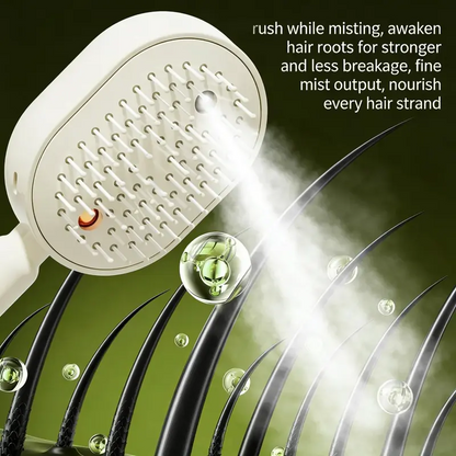 🔥NATRAVOR™ 5-in-1   Electric Mist Detangling Brush for Frizz & Scalp Massage