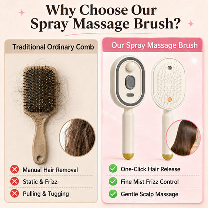 🔥NATRAVOR™ 5-in-1   Electric Mist Detangling Brush for Frizz & Scalp Massage