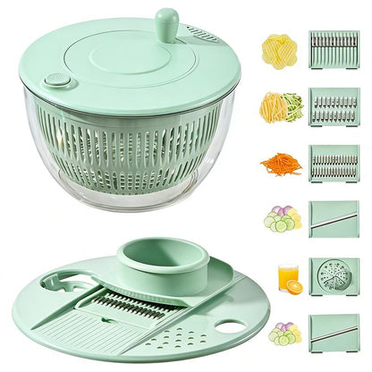 Large Capacity Multi-Function Pump Salad Spinner
