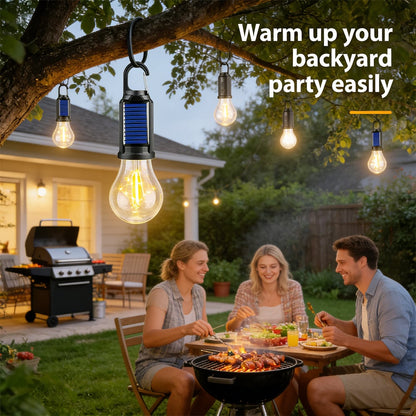 5 PACKS 🌞 Solar Tent Camping Light Bulb