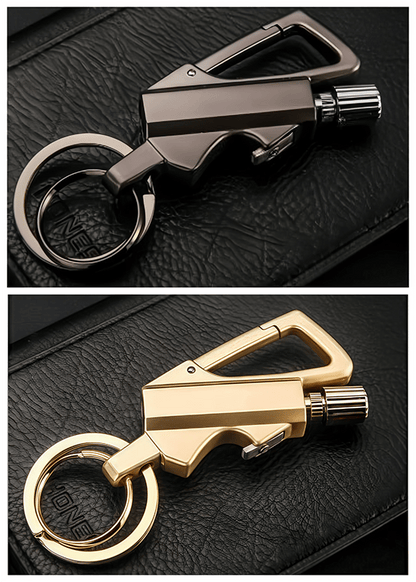 ✨ Permanent Match Infinity Lighter with Multitool Keychain Bottle Opener