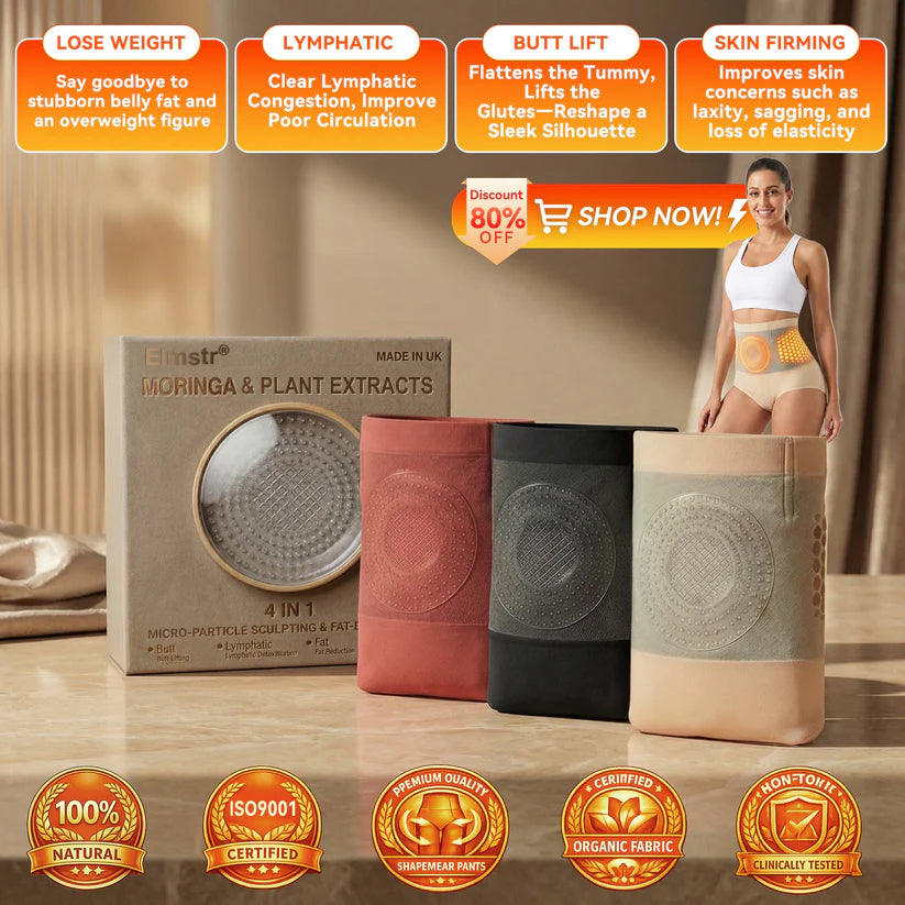 🎖️ Official Brand Store | Elmstr® 🐉✨ 2026 Moringa & Berberine 4-in-1 Micro-Particle Sculpting & Fat-Burn Shorts