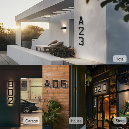 🔥Last Day 75% OFF🔥Solar Lighted House Numbers LED Numbers, Waterproof for Outside