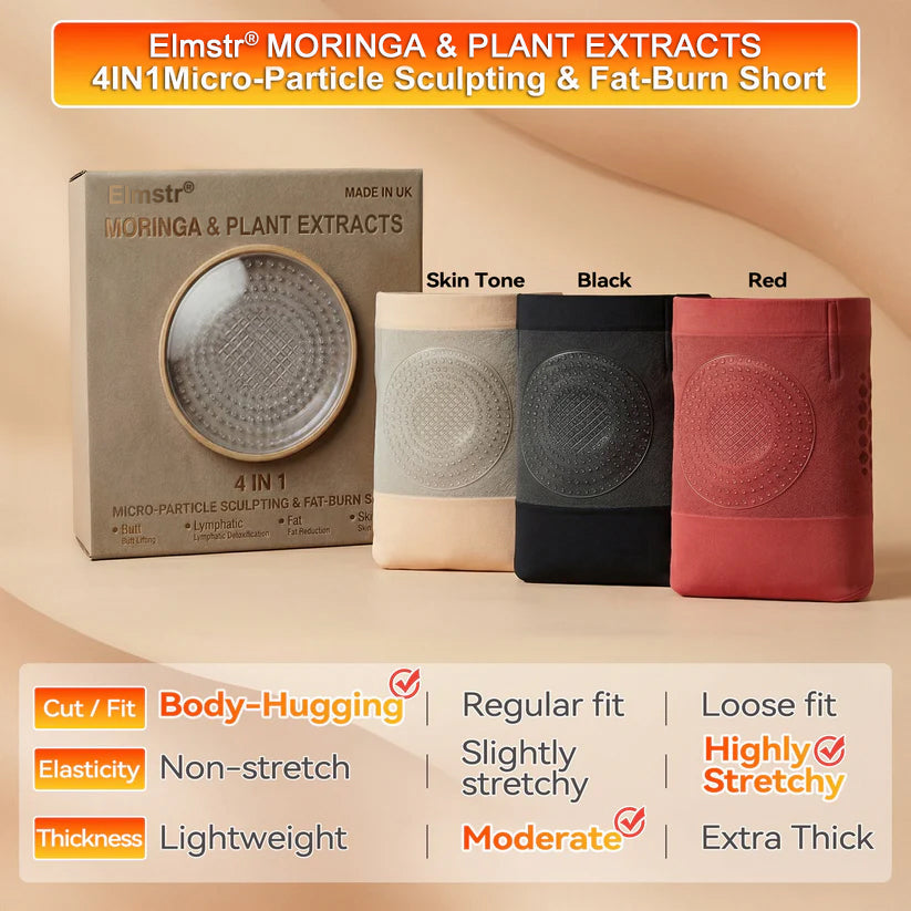 🎖️ Official Brand Store | Elmstr® 🐉✨ 2026 Moringa & Berberine 4-in-1 Micro-Particle Sculpting & Fat-Burn Shorts