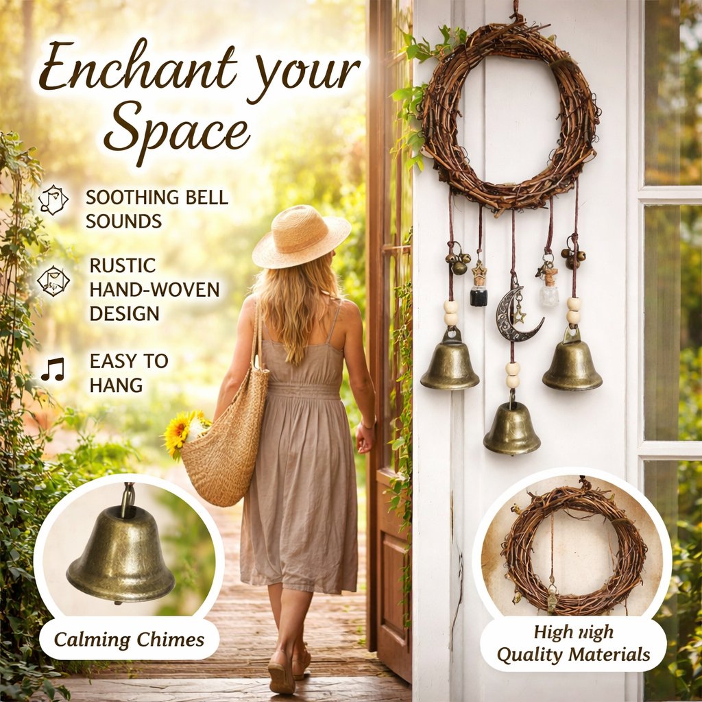 🔮 Witch Bell for Enchanting Boho Home Decor