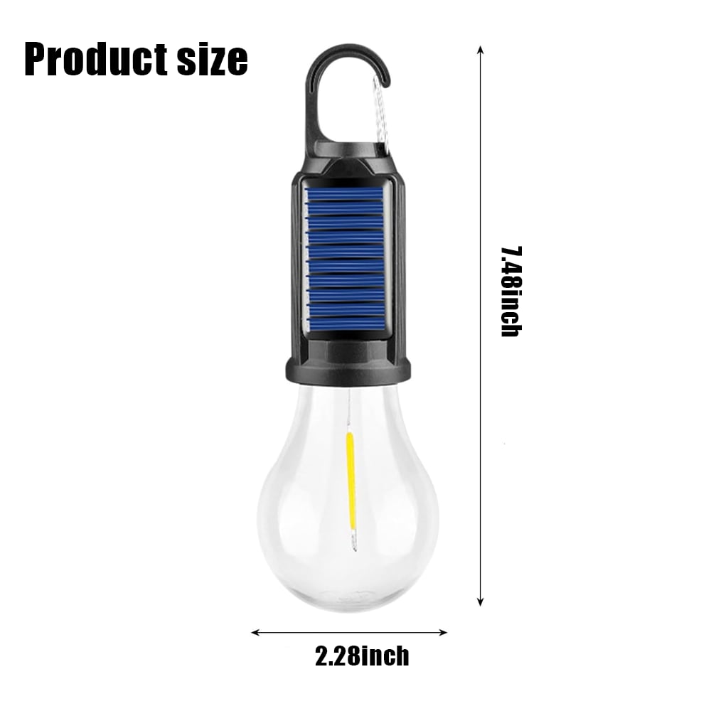 5 PACKS 🌞 Solar Tent Camping Light Bulb