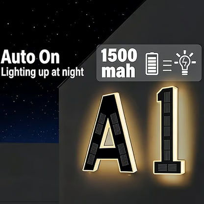 🔥Last Day 75% OFF🔥Solar Lighted House Numbers LED Numbers, Waterproof for Outside