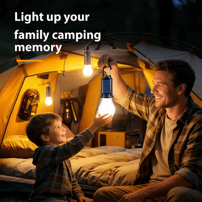 5 PACKS 🌞 Solar Tent Camping Light Bulb