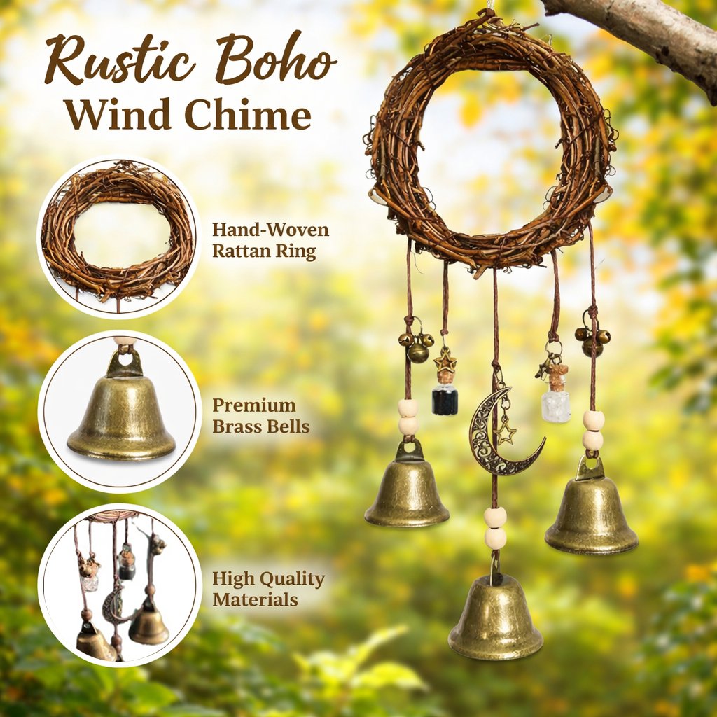 🔮 Witch Bell for Enchanting Boho Home Decor