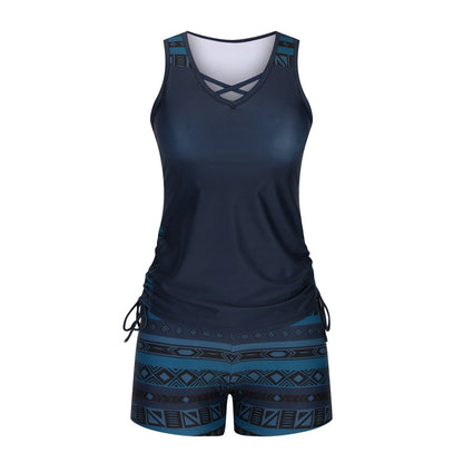 ⏰LAST DAY 60% OFF -Women's Tummy Control Tankini Set with Built-In Bra – Flattering Boho Swimwear with Shorts🔥 Buy 2 Free Shipping