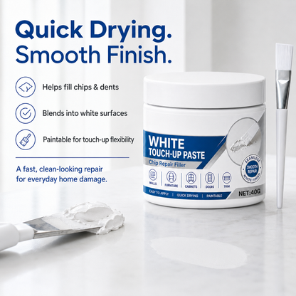 🏡White Furniture Repair Paste with Brush – Quick Scratch & Crack Touch-Up