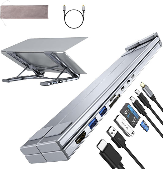 🔥HOT SALE 49% OFF🔥Universal 8-in-1 USB-C Hub & Laptop Stand(Free Shipping🔥)
