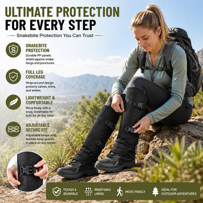 🐍 Hunting Snake Gaiters — Durable, Unisex Protection for Your Calves