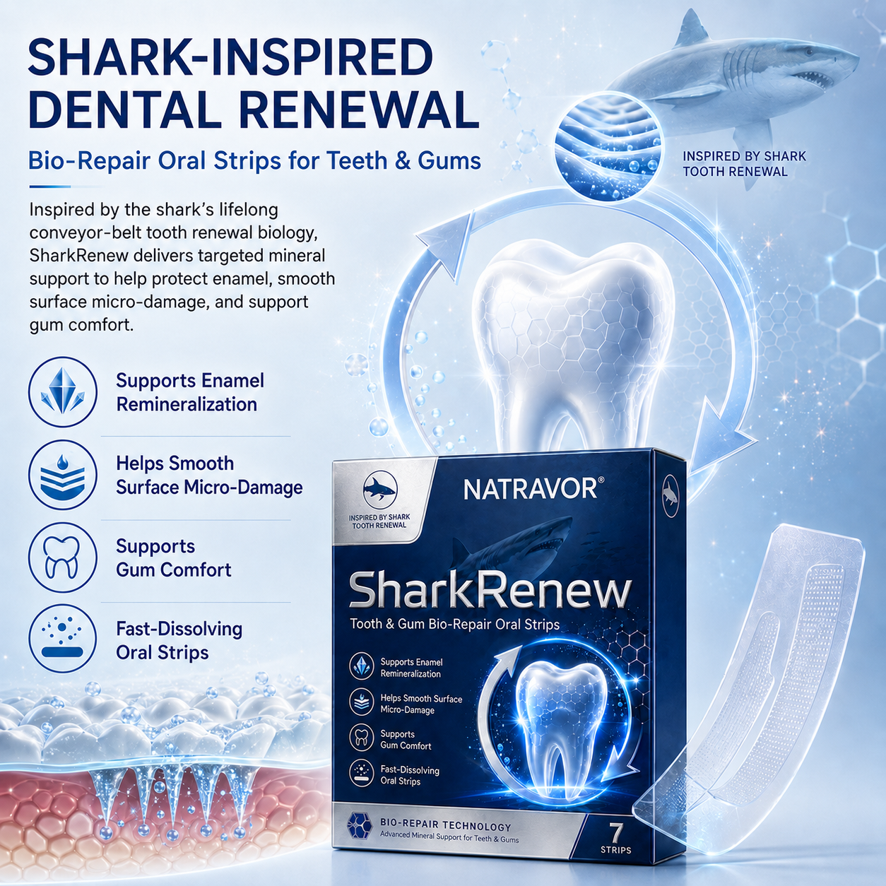 🦷NATRAVOR® SharkRenew Bio-Mineral Tooth Repair Gel