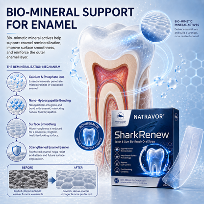 🦷NATRAVOR® SharkRenew Bio-Mineral Tooth Repair Gel