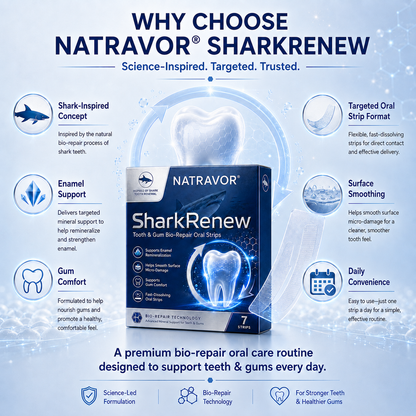 🦷NATRAVOR® SharkRenew Bio-Mineral Tooth Repair Gel