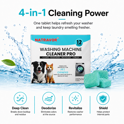 🧼 Washing Machine Cleaning Tablets – Powerful Odor Removal & Deep Washer Care
