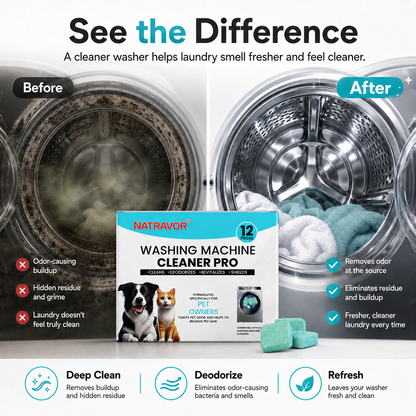 🧼 Washing Machine Cleaning Tablets – Powerful Odor Removal & Deep Washer Care