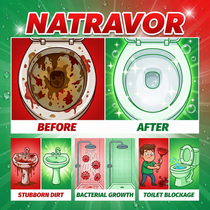 NATRAVOR 🔥Bathroom Cleaner for Tough Toilet & Sink Stains