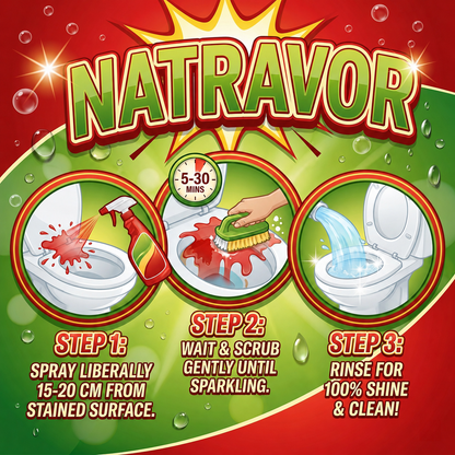 NATRAVOR 🔥Bathroom Cleaner for Tough Toilet & Sink Stains