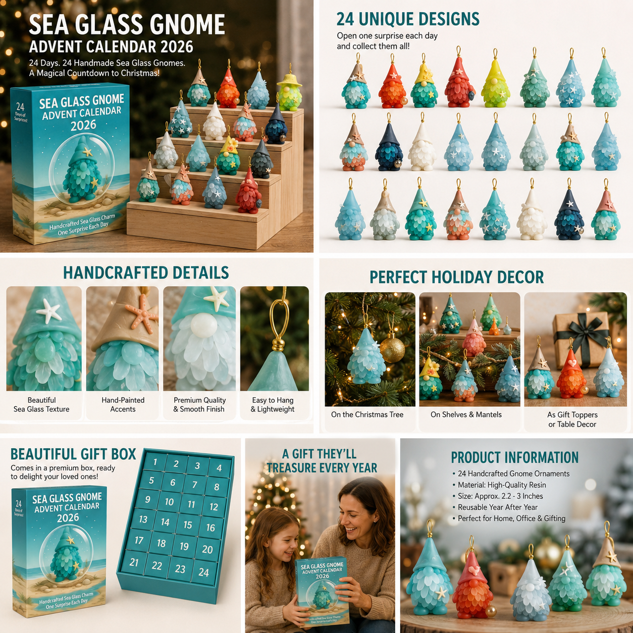 🌊🧝‍♂️Sea Glass Gnome Advent Calendar 2026