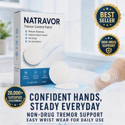 💪 NATRAVOR® Tremor Control Patch – Comfortable Daily Support for Steadier Hands