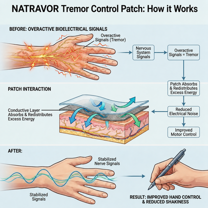 💪 NATRAVOR® Tremor Control Patch – Comfortable Daily Support for Steadier Hands
