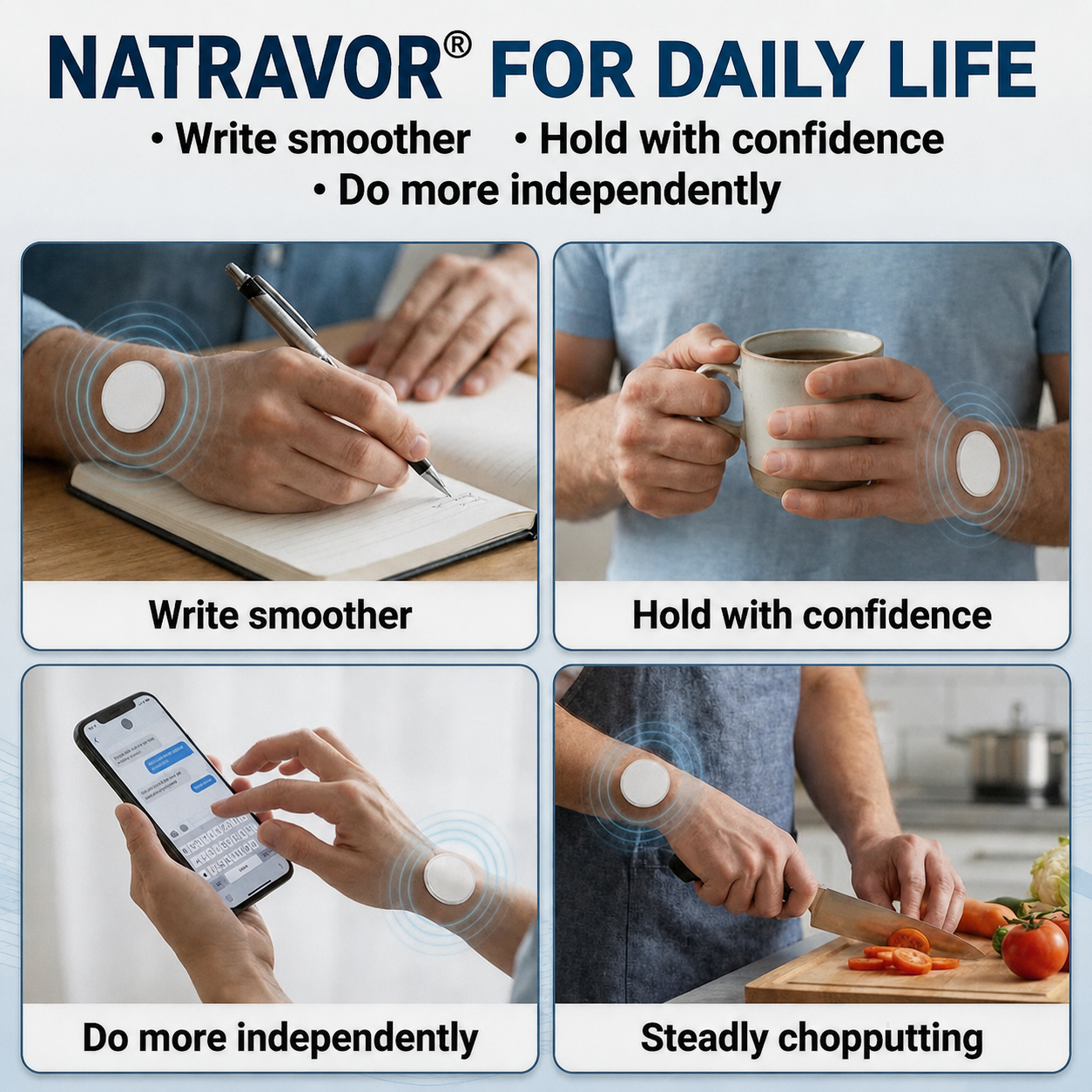 💪 NATRAVOR® Tremor Control Patch – Comfortable Daily Support for Steadier Hands