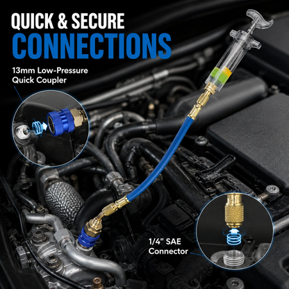🔧 AC Oil & Dye Injector Kit – Precision Automotive AC Maintenance Tool