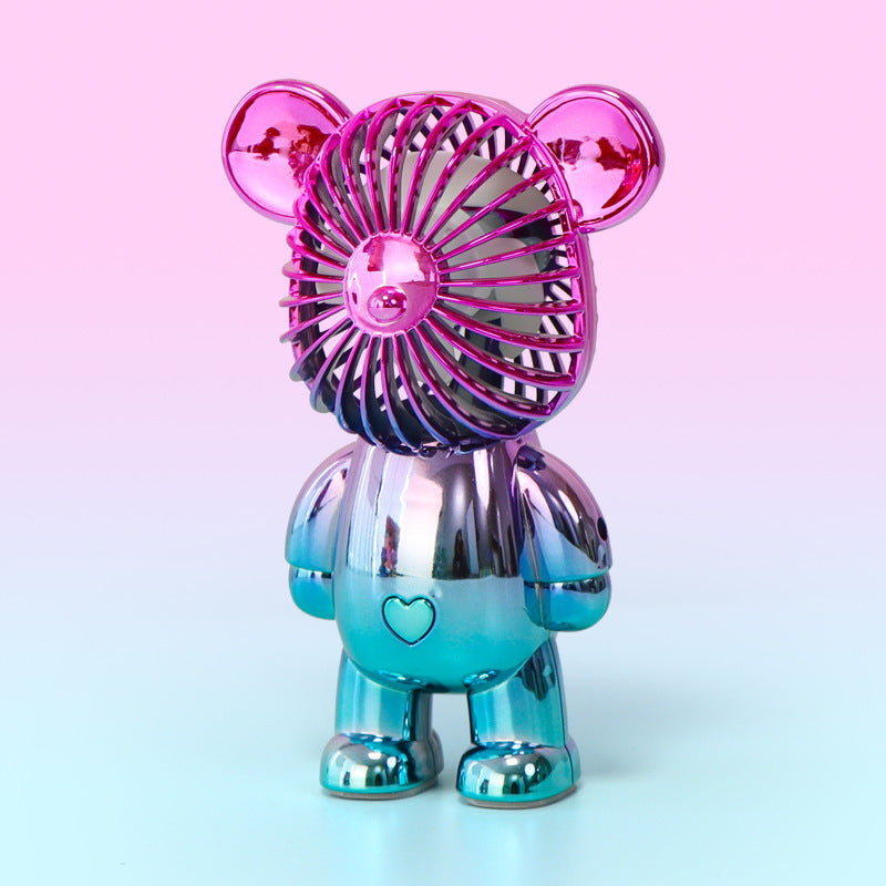 🔥HOT SALE TODAY❄️ Designer Bear Mini Fan 🐻 – Powerful Pocket Cooling Fan with Quiet Rechargeable Airflow