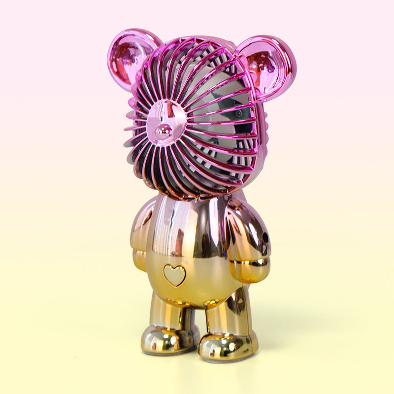 🔥HOT SALE TODAY❄️ Designer Bear Mini Fan 🐻 – Powerful Pocket Cooling Fan with Quiet Rechargeable Airflow