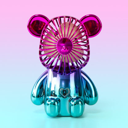 🔥HOT SALE TODAY❄️ Designer Bear Mini Fan 🐻 – Powerful Pocket Cooling Fan with Quiet Rechargeable Airflow