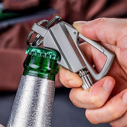 ✨ Permanent Match Infinity Lighter with Multitool Keychain Bottle Opener
