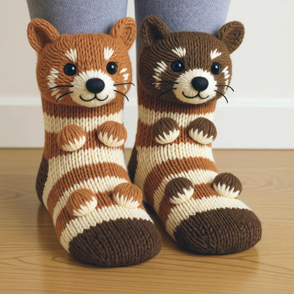 🎁 Last Day 50% OFF – Cozy 3D Knit Animal Socks, Cute & Comfy for You or a Lovely Gift 💝