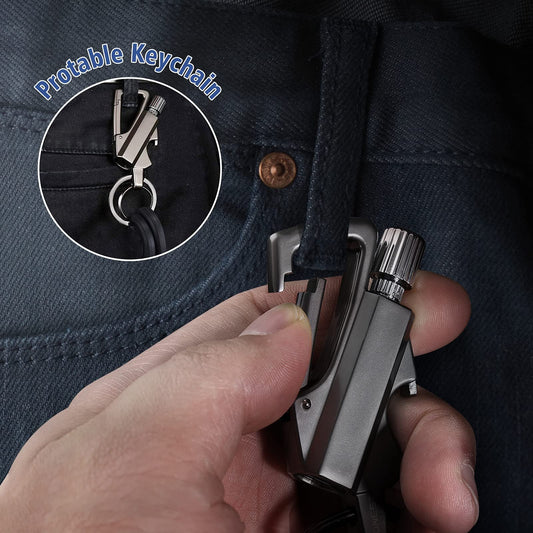 ✨ Permanent Match Infinity Lighter with Multitool Keychain Bottle Opener