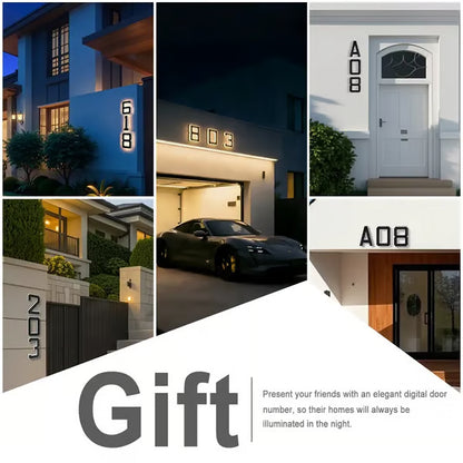 🔥Last Day 75% OFF🔥Solar Lighted House Numbers LED Numbers, Waterproof for Outside