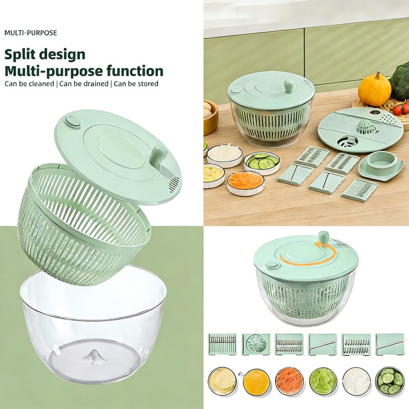 Large Capacity Multi-Function Pump Salad Spinner