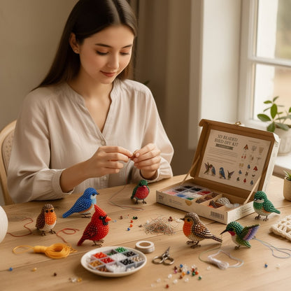 🔥Last Day 49% OFF -  2026 Noticeablek®🧵✨ Tiny 3D Beaded Animal DIY Kit