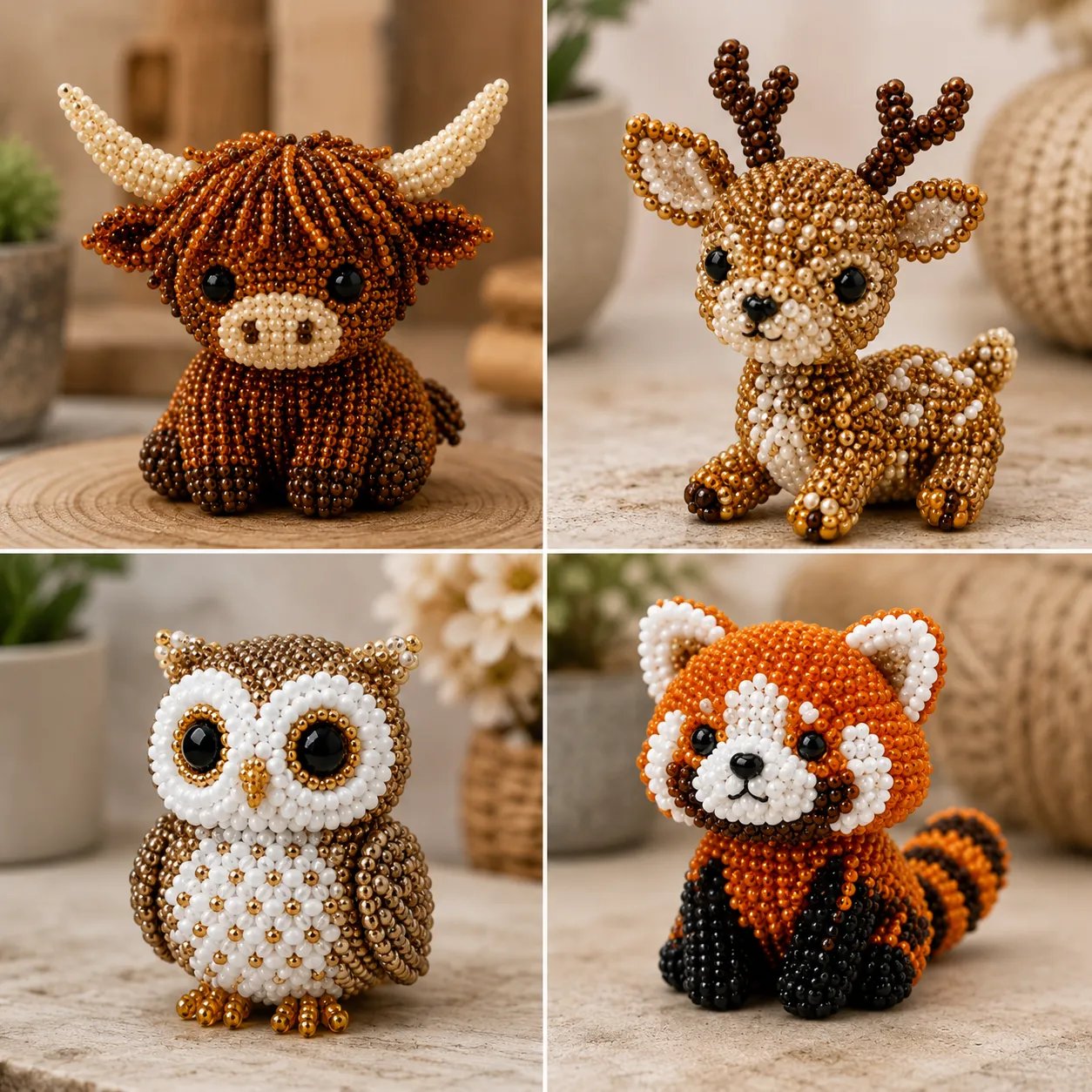 🔥Last Day 49% OFF -  2026 Noticeablek®🧵✨ Tiny 3D Beaded Animal DIY Kit